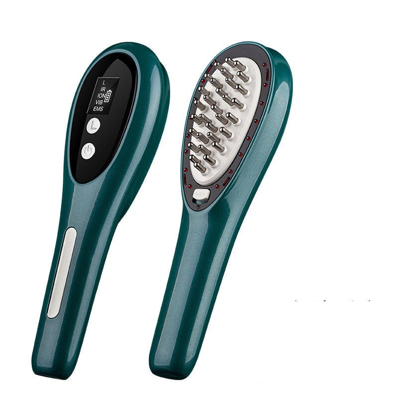 EMS Micro-current Infrared Light Vibration Massage Head Comb - TrendSetDas