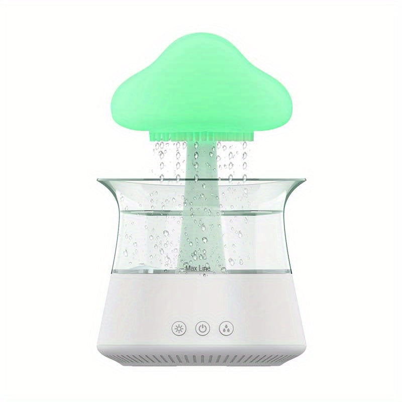 Rain Cloud Aromatherapy Essential Oil Diffuser Night Light-0