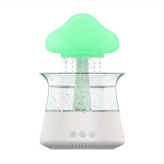 Rain Cloud Aromatherapy Essential Oil Diffuser Night Light-0